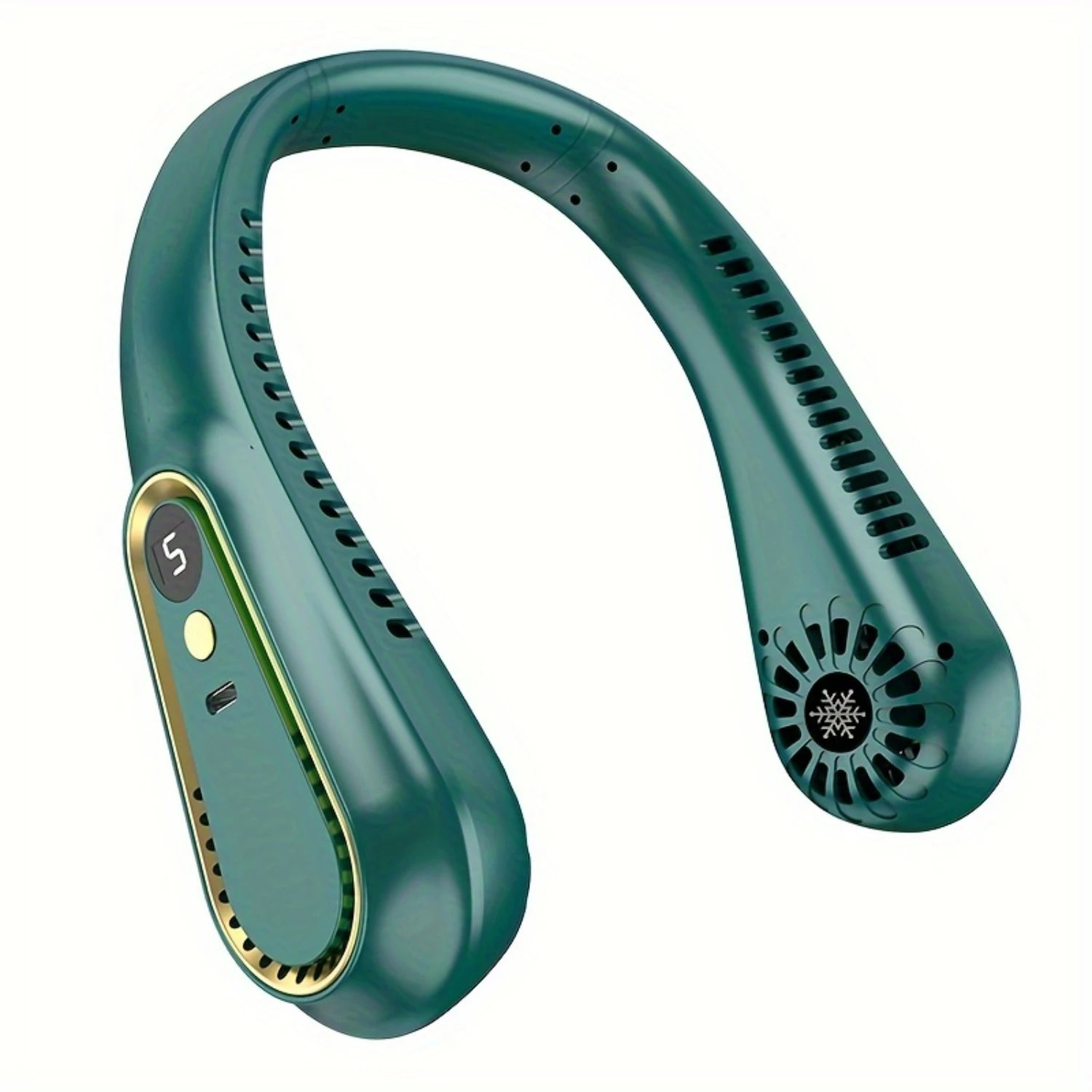 1pc, Bladeless Hanging Neck Fan, Portable USB Rechargeable Cooler Fa