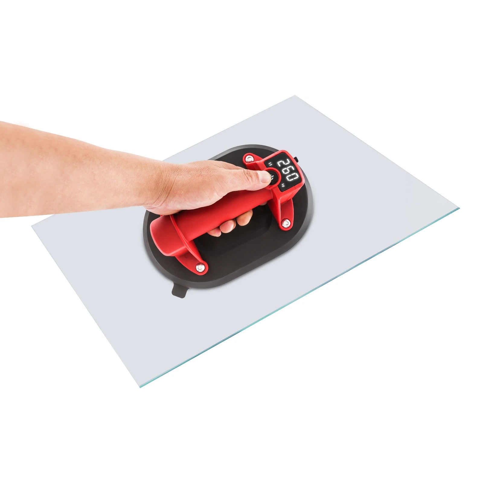 260kg Electric Vacuum Suction Cup Lifter with Digital Display Rechar