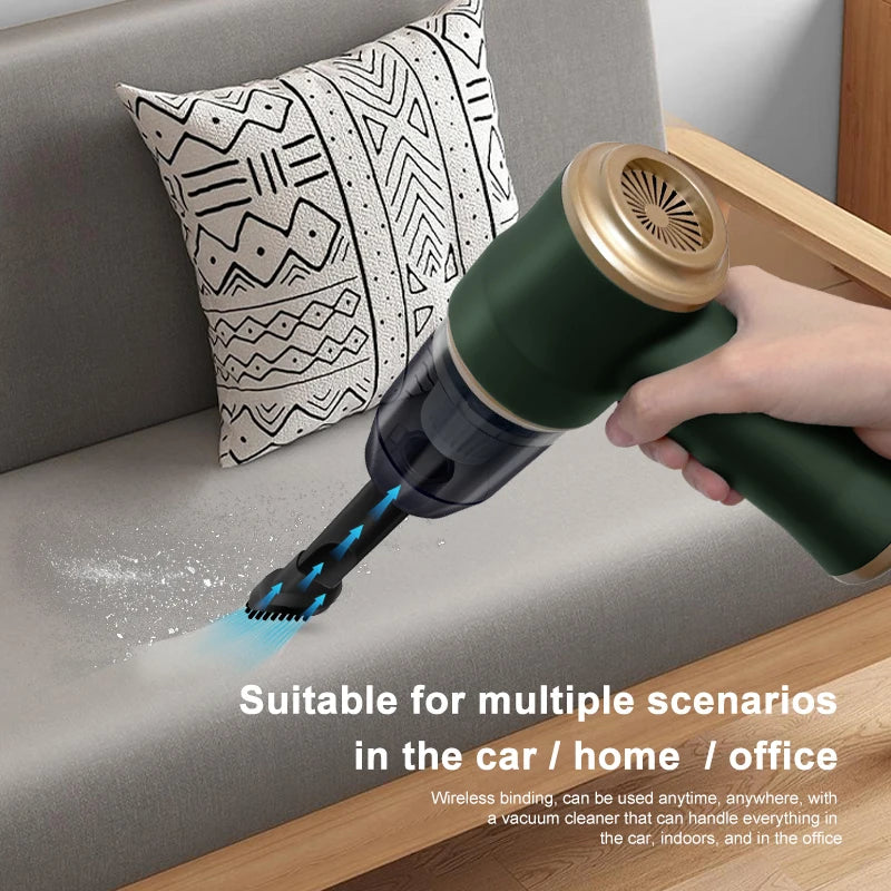 ABS Car Vacuum Cleaner Household Appliances Portable Battery Long Li
