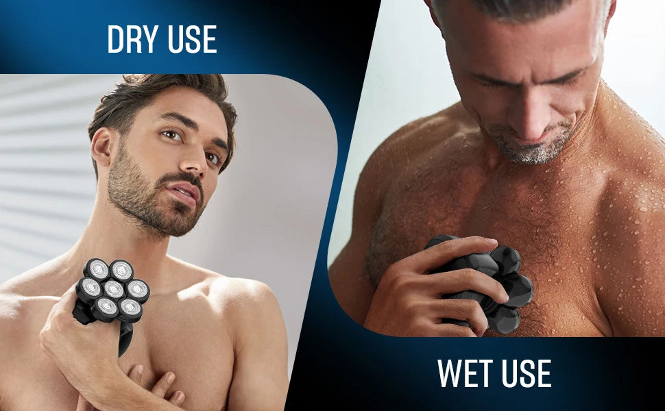 Sejoy Electric Head Shaver for Bald Men 7D Magnetic Razor Hair Trimm