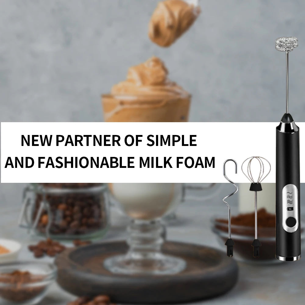 Electric Milk Frother Mixer Wireless Electrical Mini Coffee Maker Wh