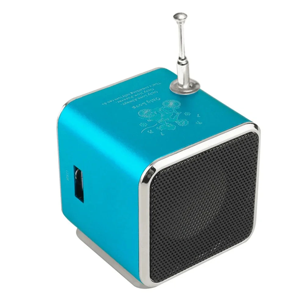 TD – V26 Mini Bluetooth Speaker with FM Radio MP3 Player LED Display
