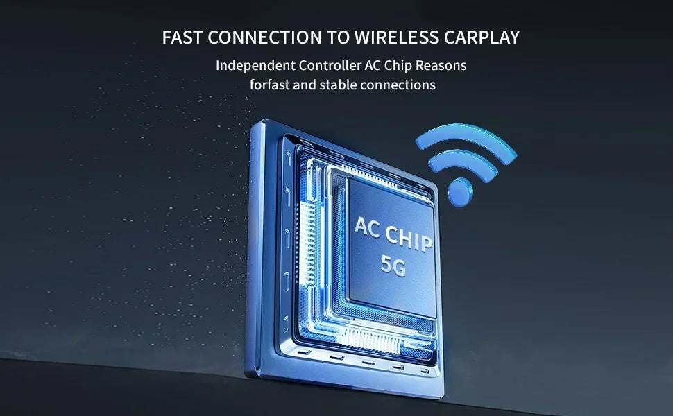 New 2 – in – 1 360 Degree Wireless Adapter CarPlay Android AUTO Car