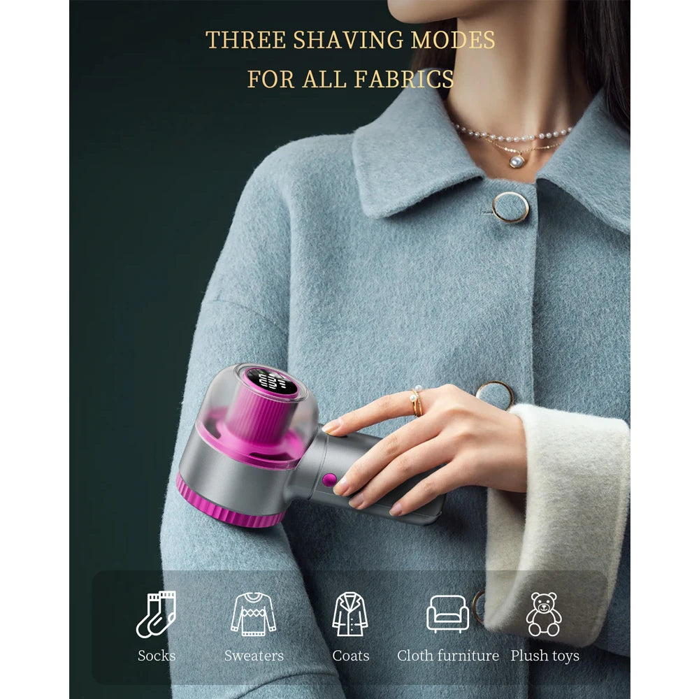 ColdSky Lint Remover Sweater Shaver with Digital Display 3 Speed Lin
