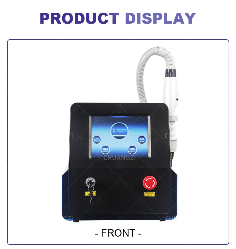 Nd Yag Picosecond Laser 2000w 1064nm 532nm 755nm Picosecond Laser Ac