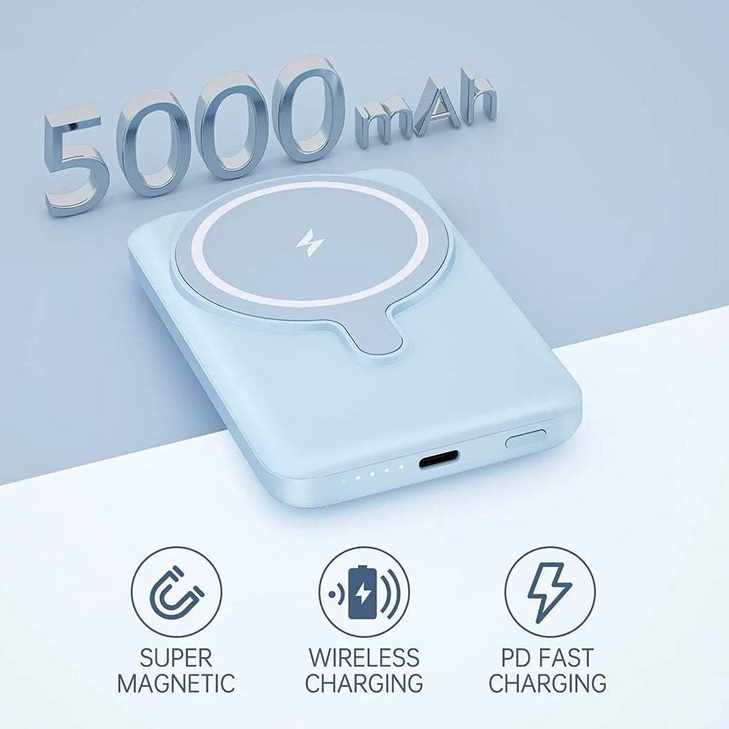 Magsafe Power Bank 5000mAh Magnetic Wireless Phone Charger External