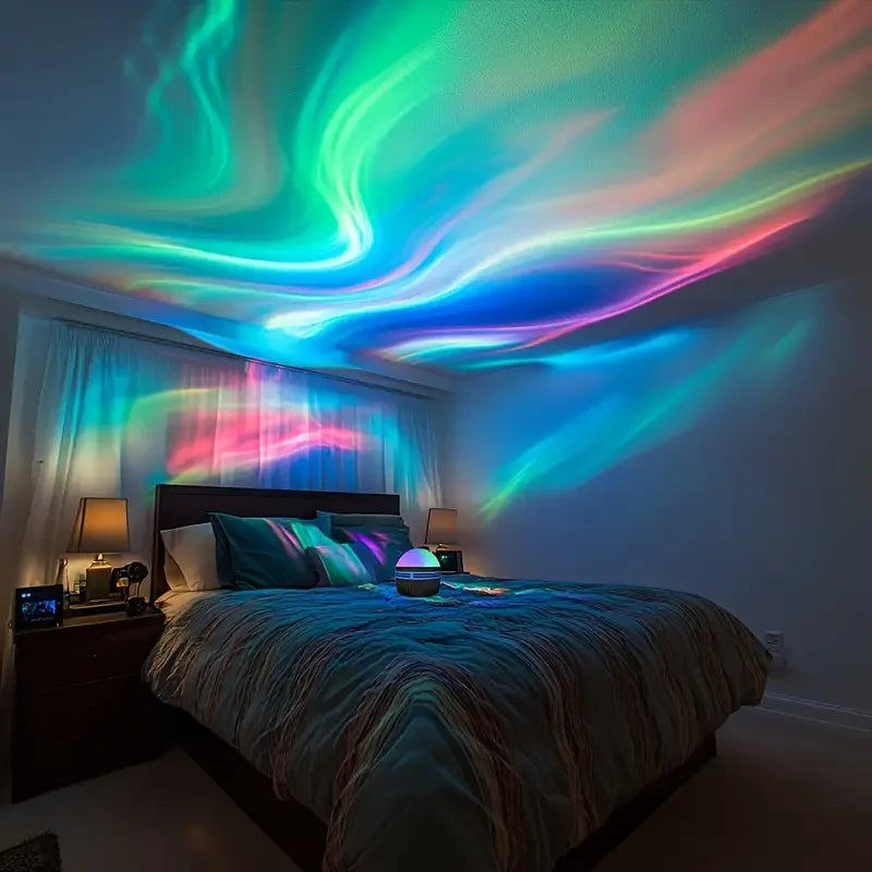 Aurora Borealis Starry Sky Projection Light, LED Projection Night Li