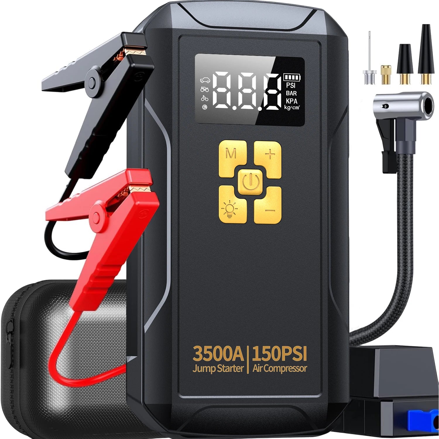 Jump Starter with Air Compressor 3500A Jump Starter 150PSI Air Pump