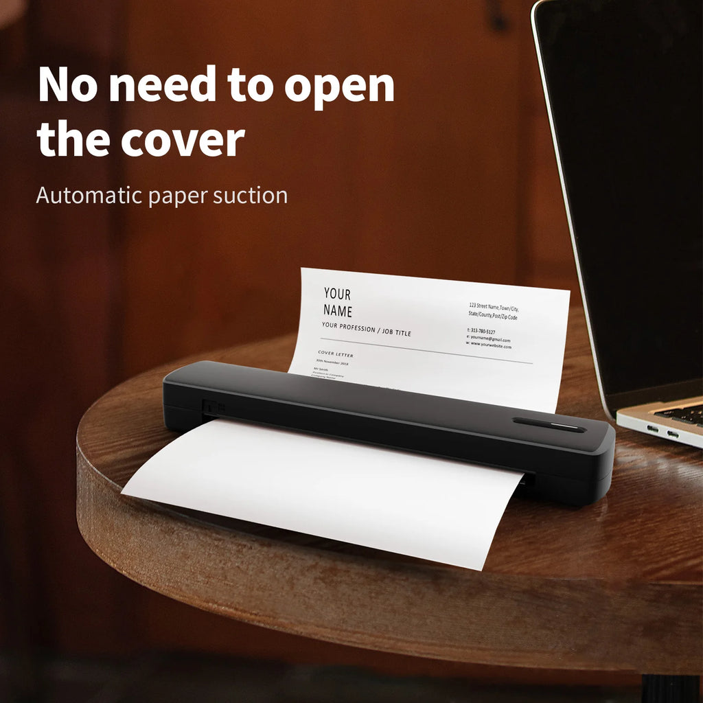 Portable Printer Wireless Inkless Thermal A4 C80 300DPI – Letter Mob