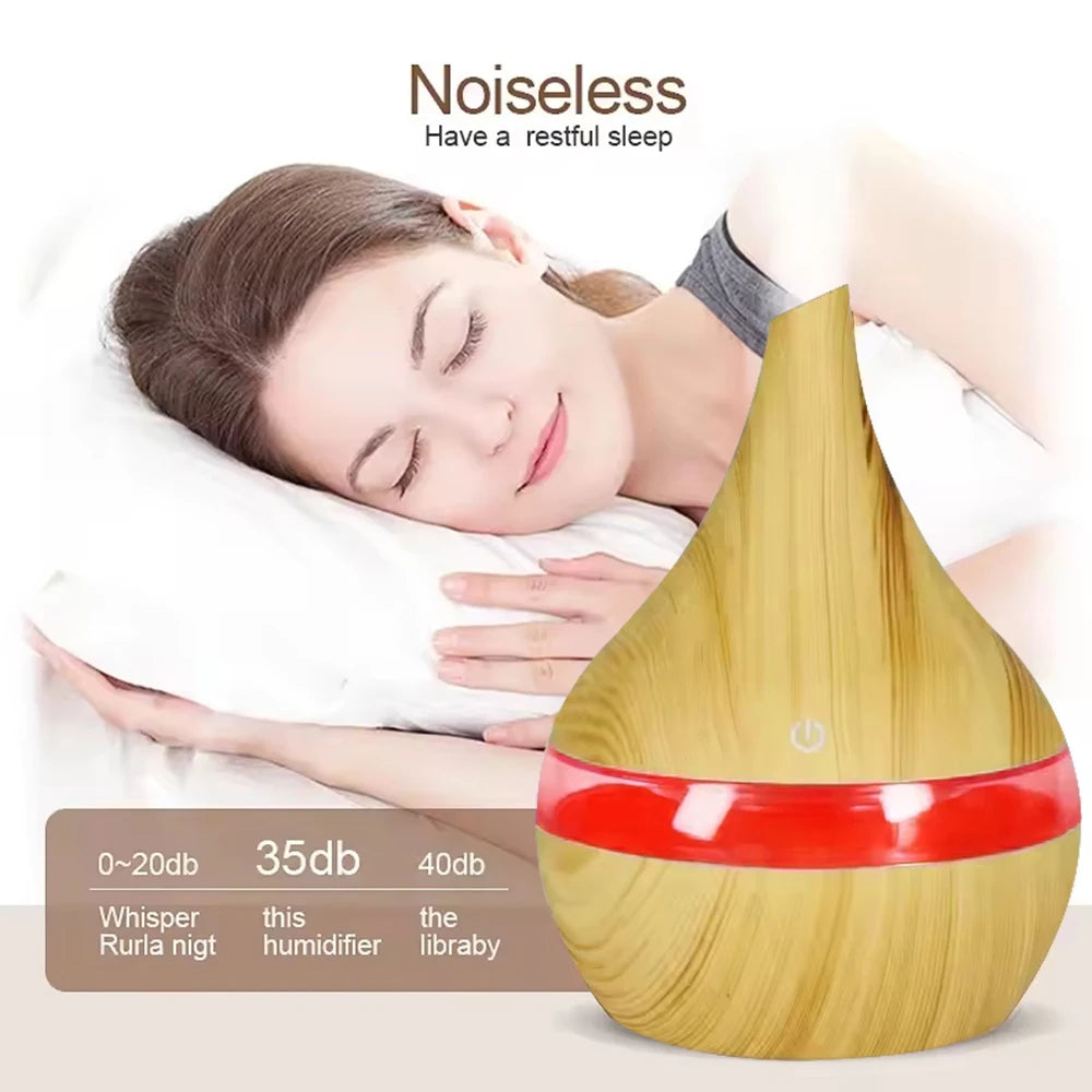 Combat Dry Air Effortlessly USB – Powered 300ml Humidifier with Auto