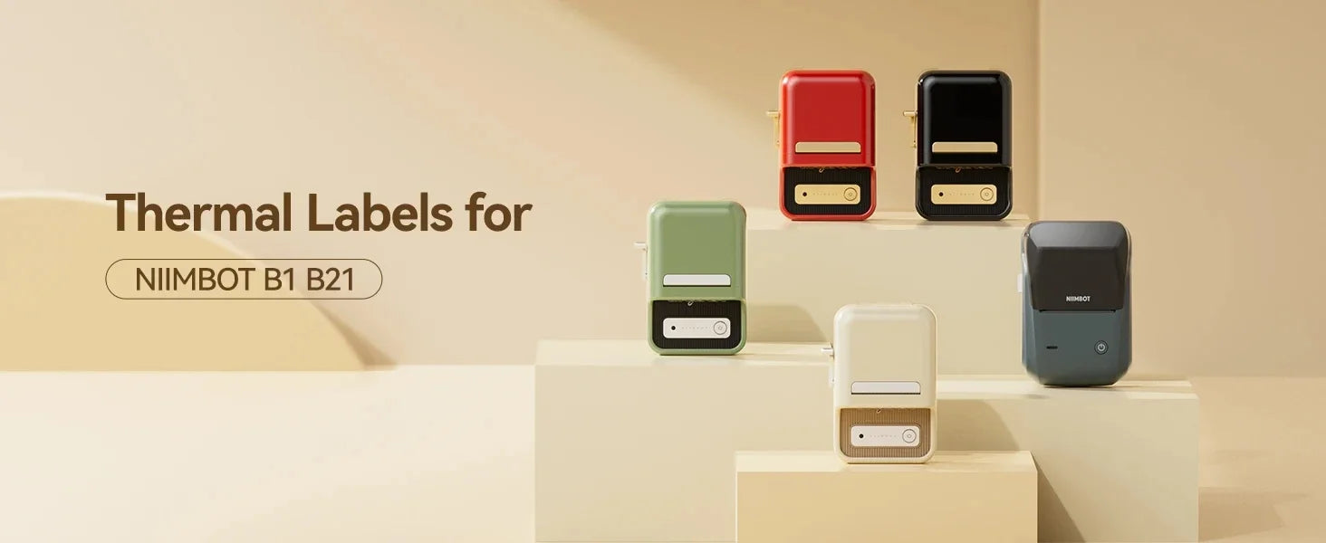 Niimbot B21 Mini Portable Printer Adhesive Label Thermal Printer Wir