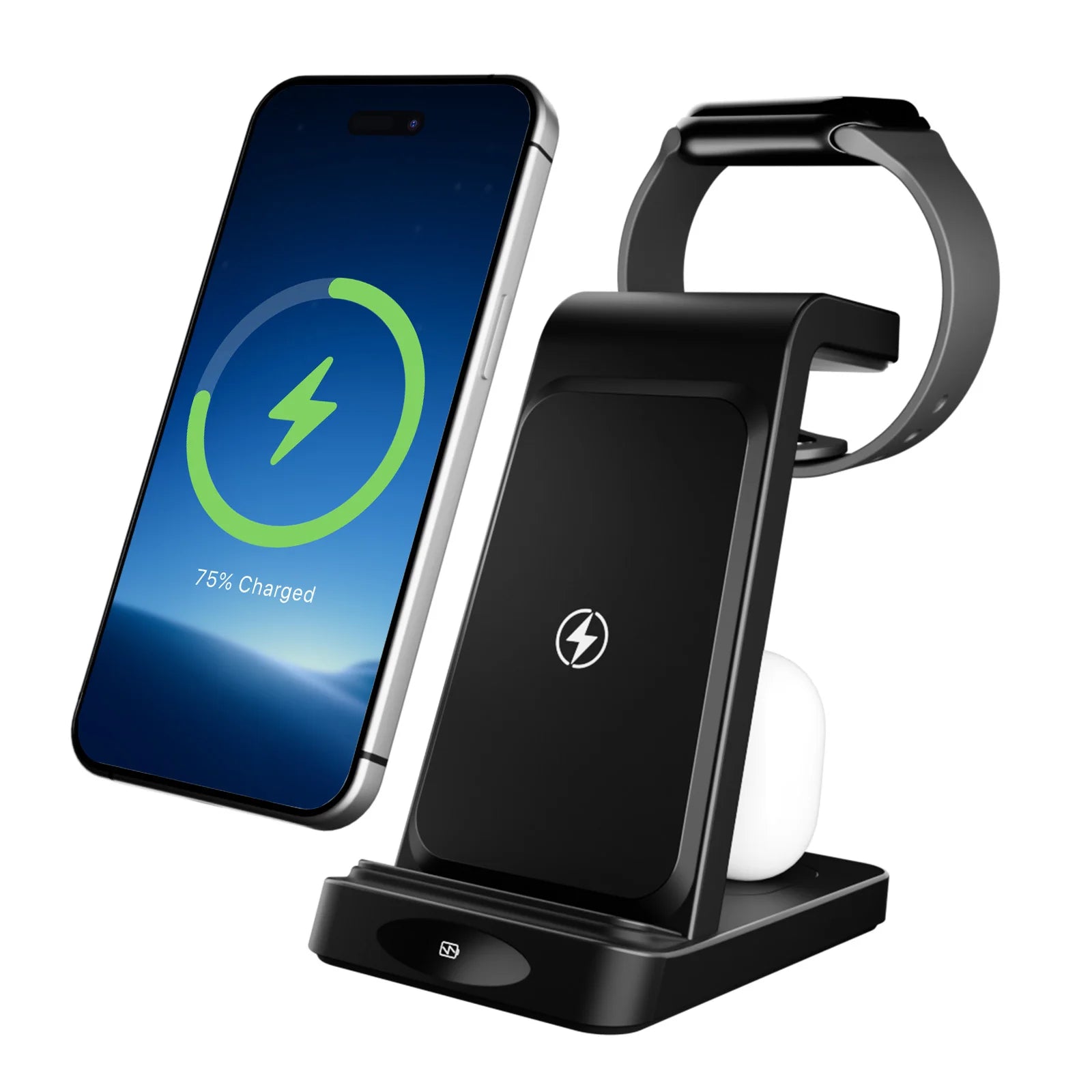 3 – in – 1 Wireless Charging Station 18W Travel Fast Charger Magneti