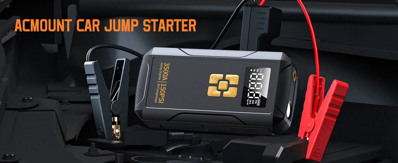 Jump Starter with Air Compressor 3500A Jump Starter 150PSI Air Pump