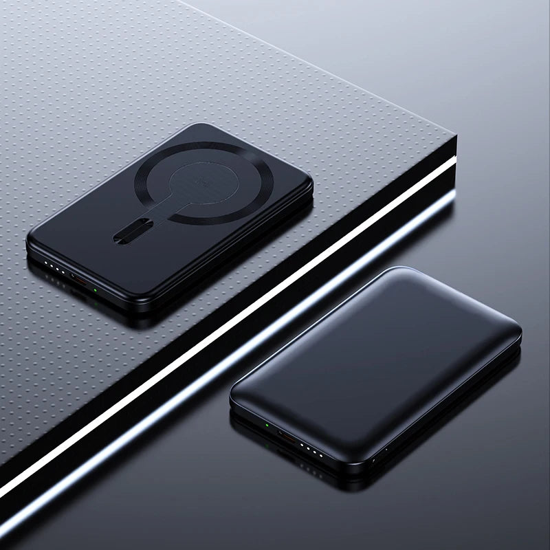 Thin Wireless Power Bank Magnetic PD20W 5000mAh Portable Fast Chargi