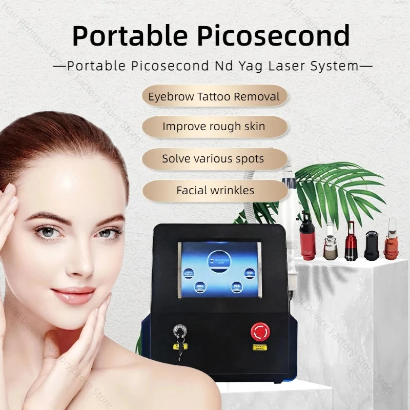 Nd Yag Picosecond Laser 2000w 1064nm 532nm 755nm Picosecond Laser Ac