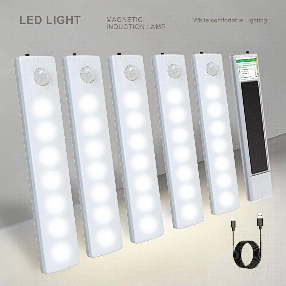 6 Pack Motion Sensor Lights Ultra – Thin USB – C Rechargeable Batter