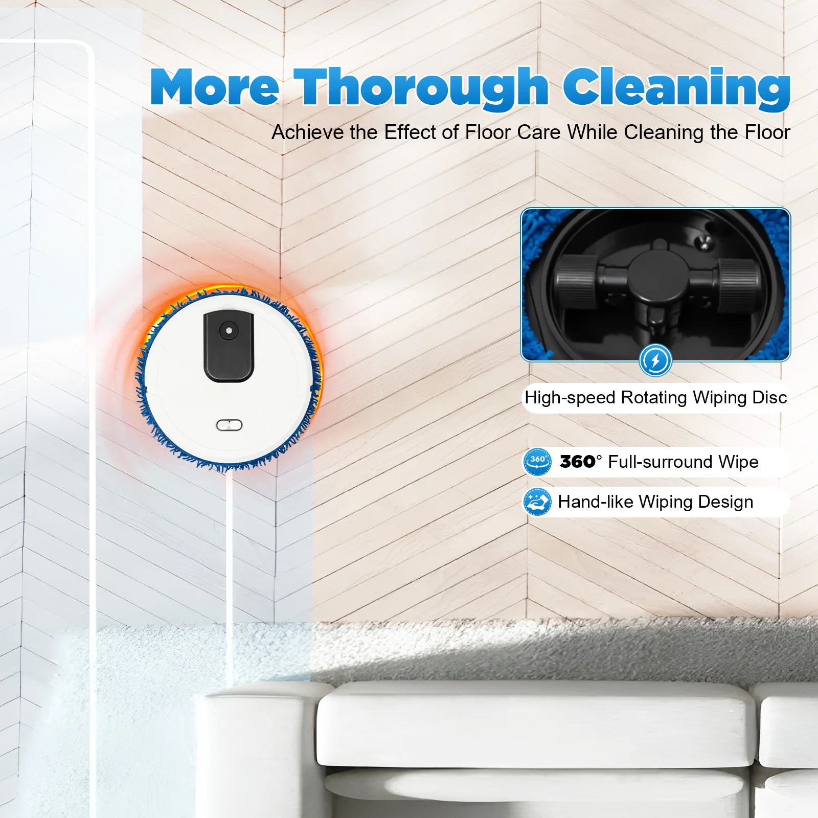 Robot Vacuum Cleaner Mopping Machine Robot Sweeper Wet Dry Home Mini