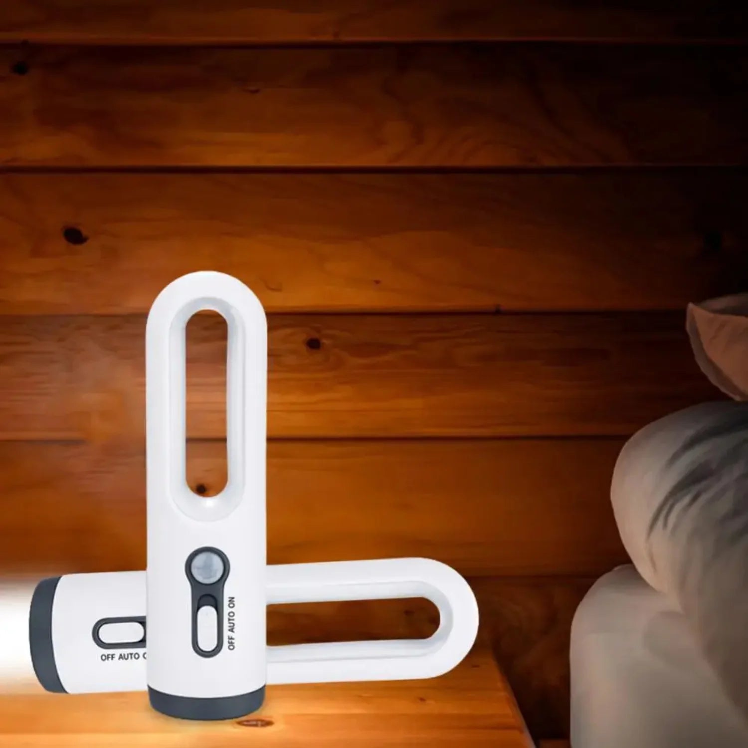 Motion Sensor Night Light 2 in 1 Portable Flashlight with Dusk to Da