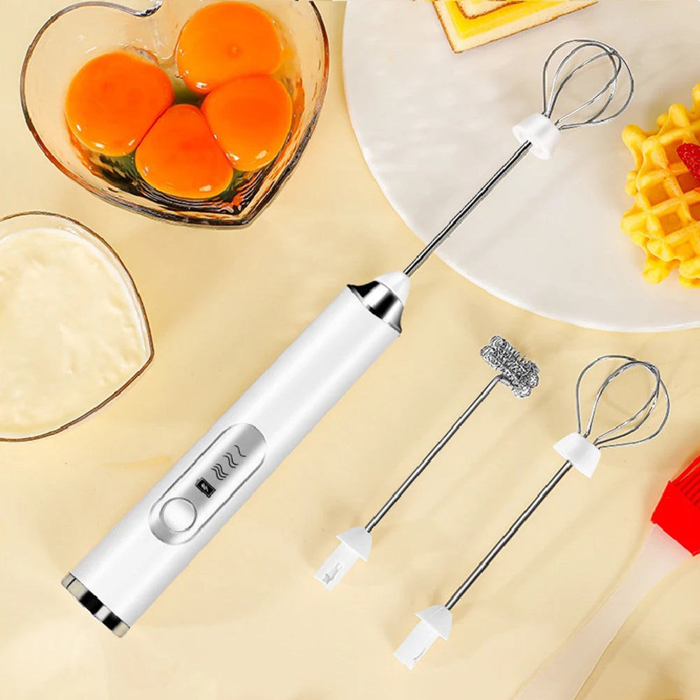 Egg Beater Handheld Kitchen Egg Beater Usb Charging Wireless Mini El