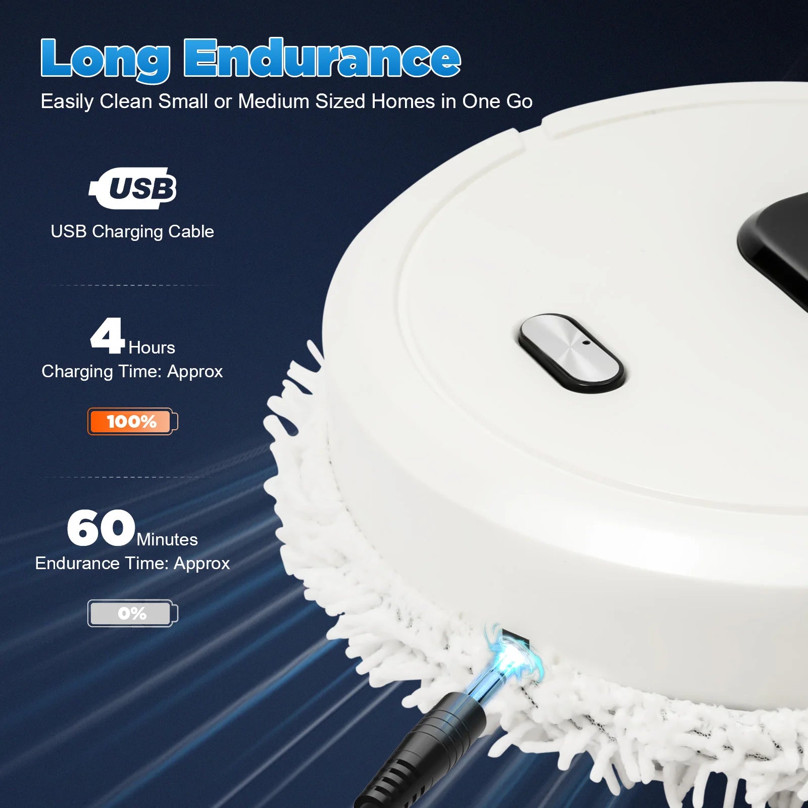 Robot Vacuum Cleaner Mopping Machine Robot Sweeper Wet Dry Home Mini