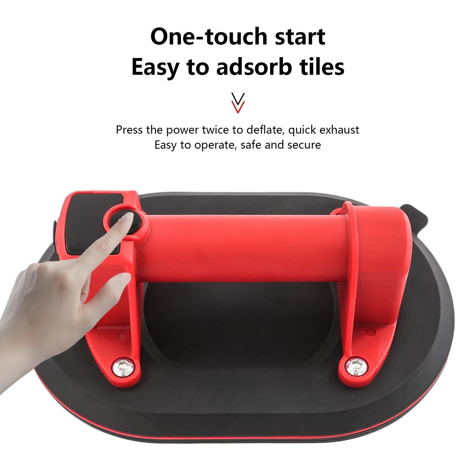 260kg Electric Vacuum Suction Cup Lifter with Digital Display Rechar