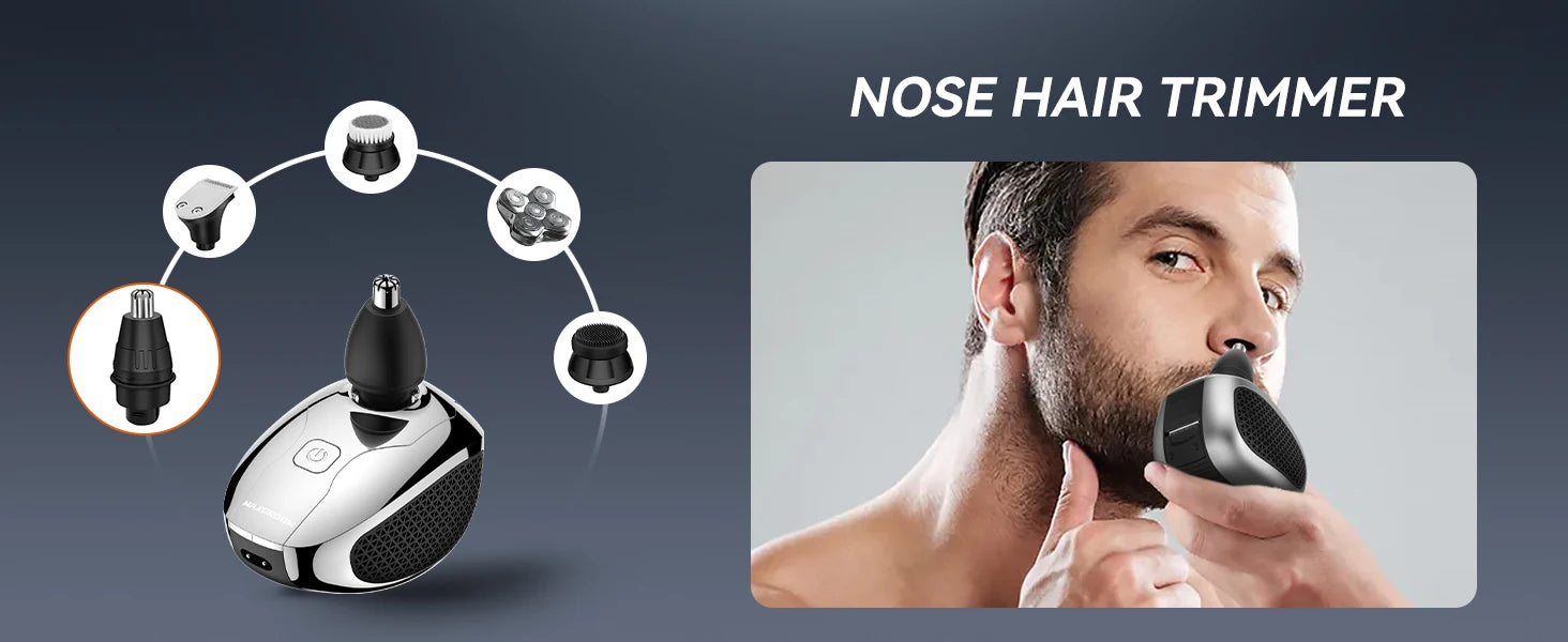 MAXGROOM Electric Head Shavers for Men 5D Floating Blade Magnetic Ra
