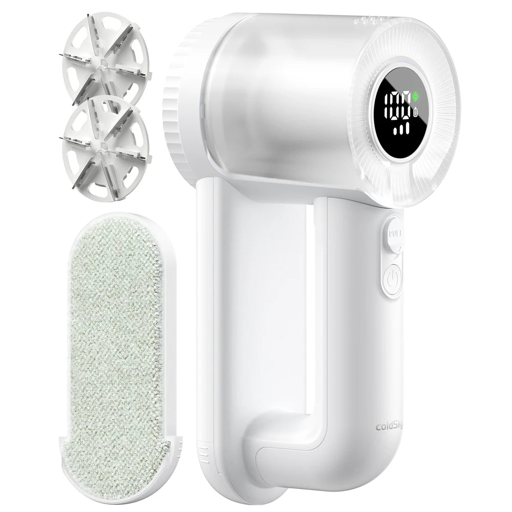ColdSky Rechargeable Fabric Shaver Electric Lint Remover with Digita