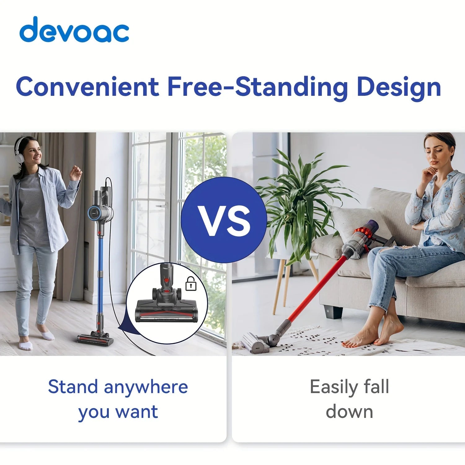 INSE I8 Corded Vacuum Cleaner 600W 23KPa Stick Vacuum Free – Stand 6