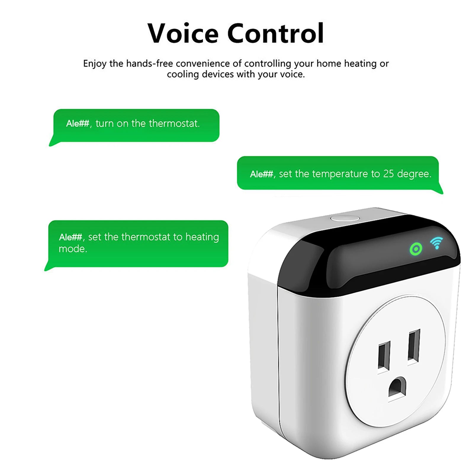 Smart Thermostat Socket 10A Programmable Timed Mini Wifi Temperature