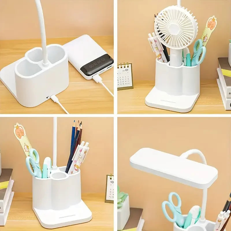 Adjustable LED Desktop Light with Touch, Eye Protection, 3 Color Tem