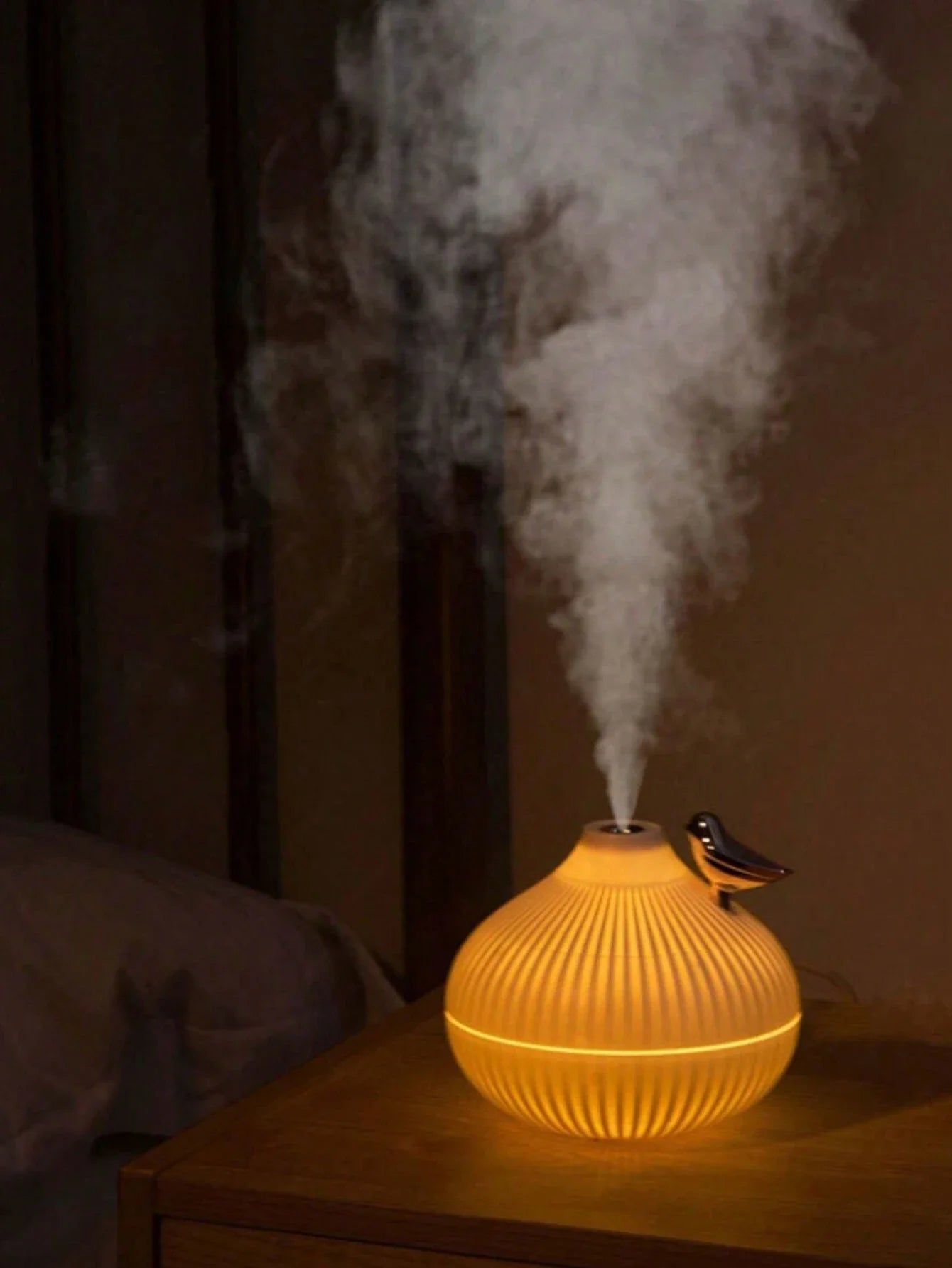 1pc Portable Multifunctional Night Light Air Humidifier, 300ml Usb D