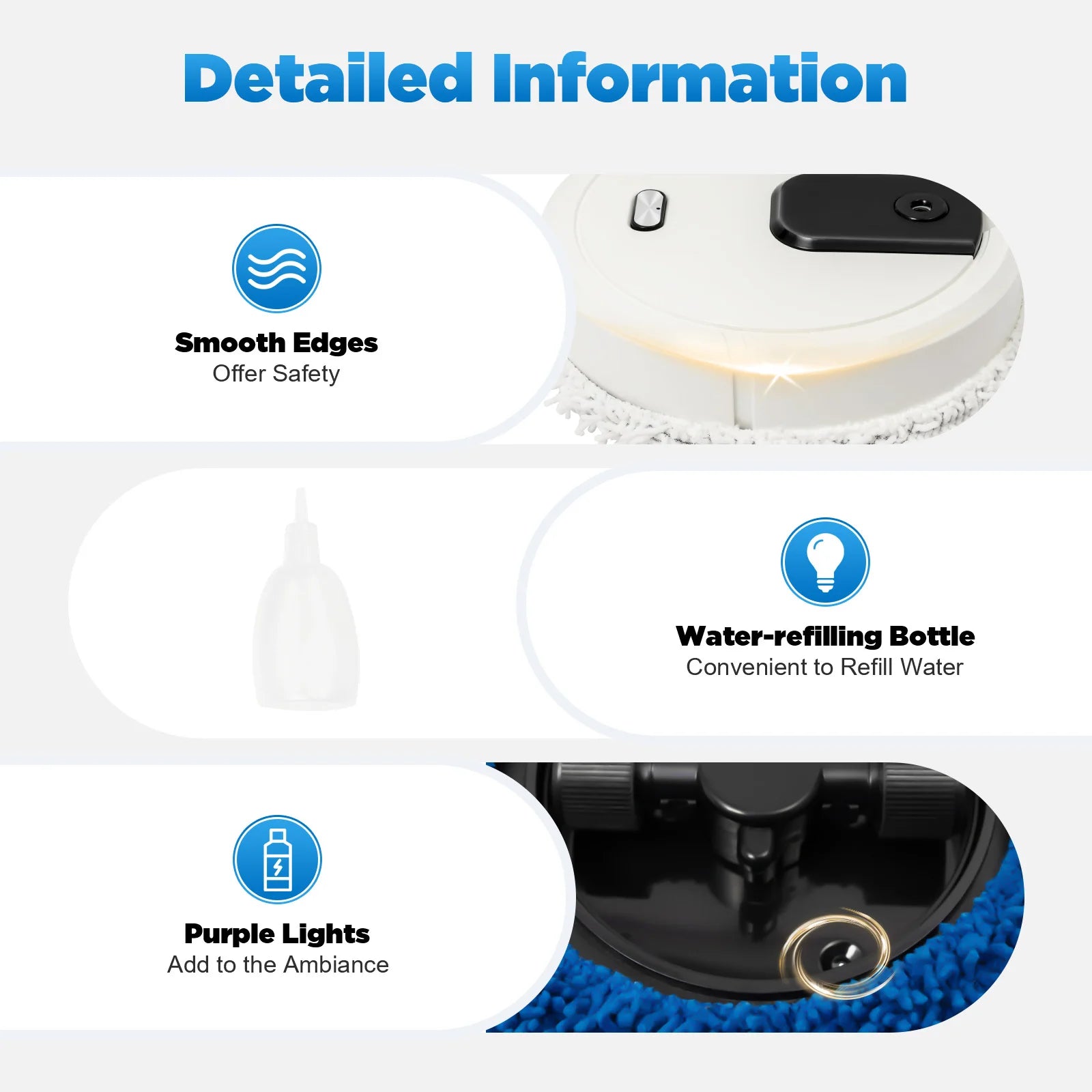 Robot Vacuum Cleaner Mopping Machine Robot Sweeper Wet Dry Home Mini