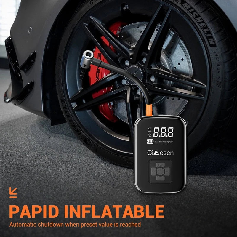 1pc Car Wireless Air Pump 150PSI Portable Electric Tire Inflation fo