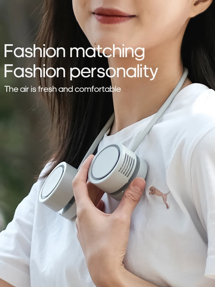 Hanging Neck Fan Power Ventilador Bladeless Neckband Fan Portable Mi