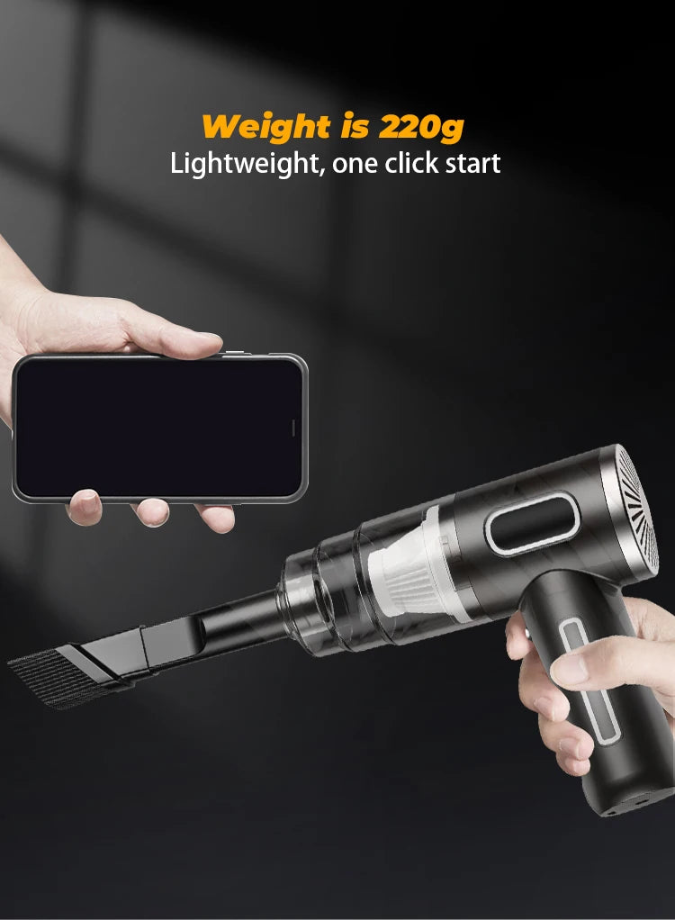 ABS Car Vacuum Cleaner Portable Powerful Wireless Vacuum Cleaner Hom