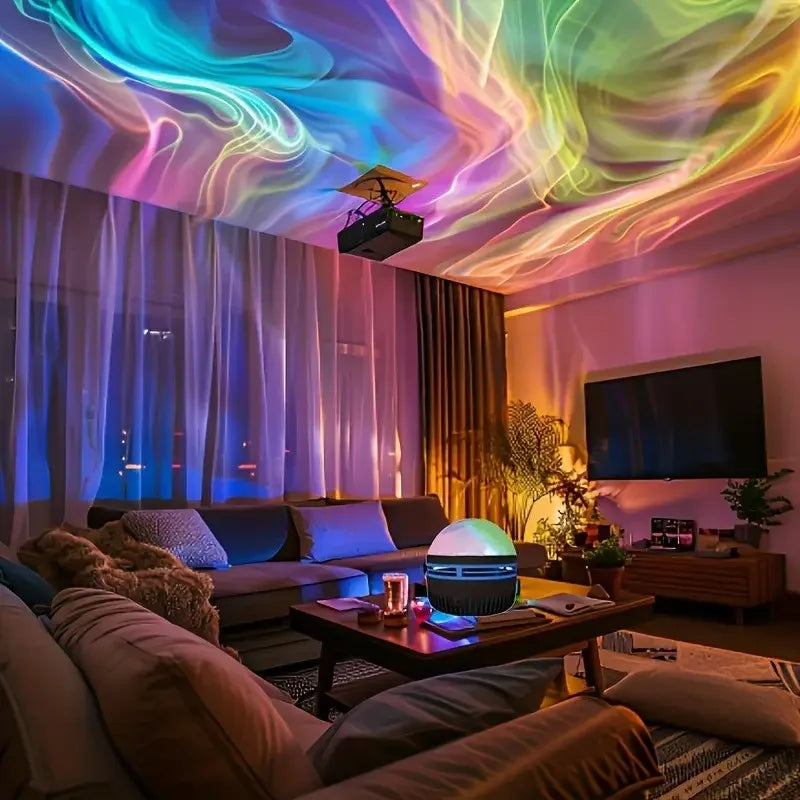 Aurora Borealis Starry Sky Projection Light, LED Projection Night Li