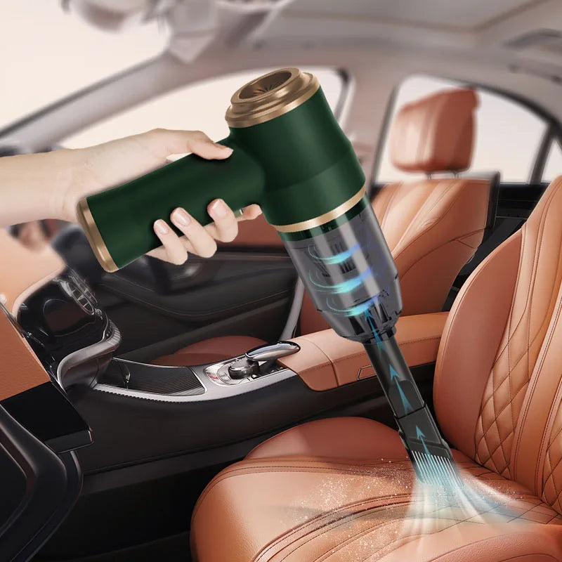 ABS Car Vacuum Cleaner Household Appliances Portable Battery Long Li