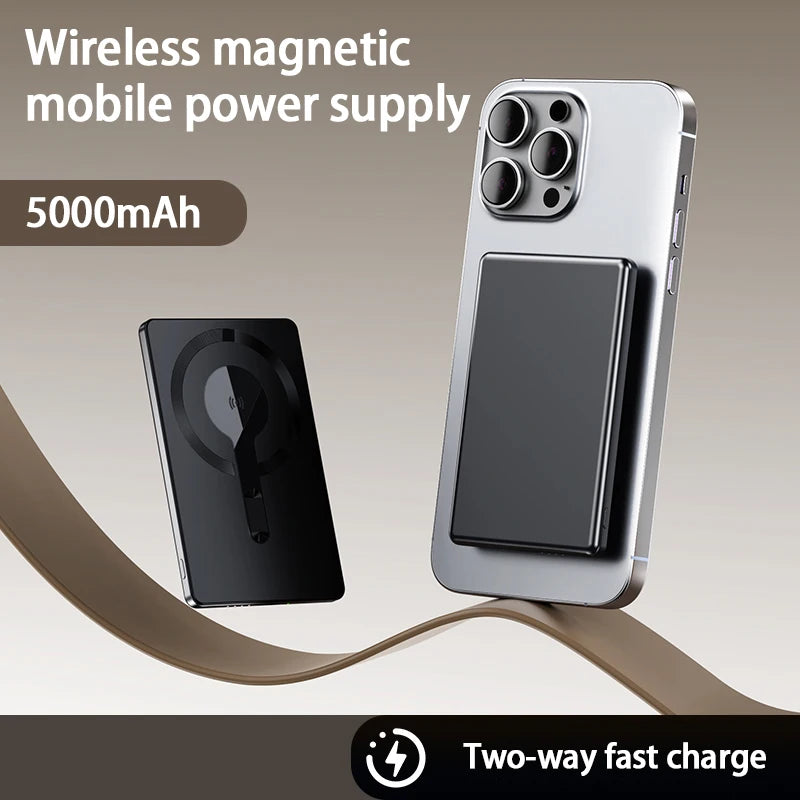 5000mAh Magnetic Power Bank Slim Wireless Powerbank Portable Externa