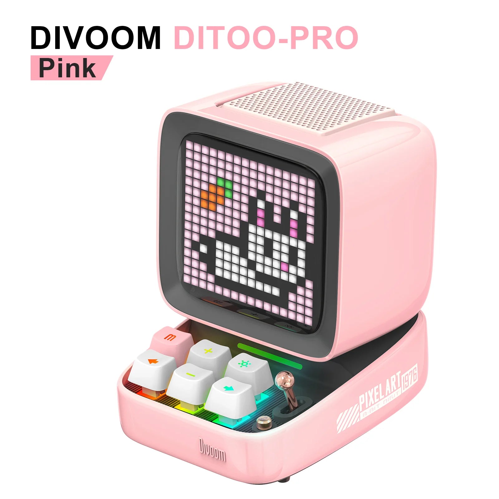Divoom Ditoo – Pro Retro Pixel Art Bluetooth Portable Speaker Alarm