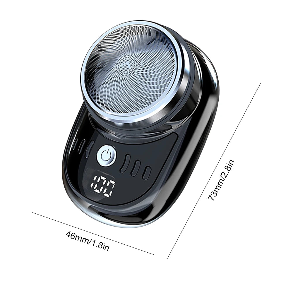 Men Mini Electric Travel Shaver USB Charging Face Beard Trimmer with