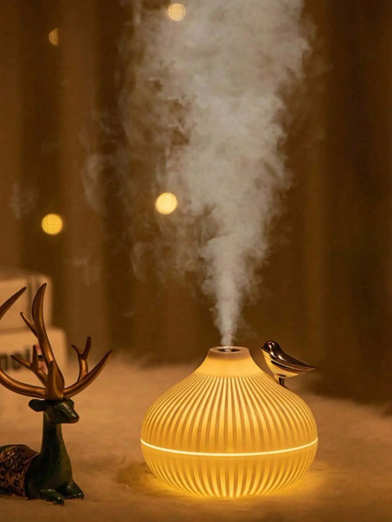 1pc Portable Multifunctional Night Light Air Humidifier, 300ml Usb D