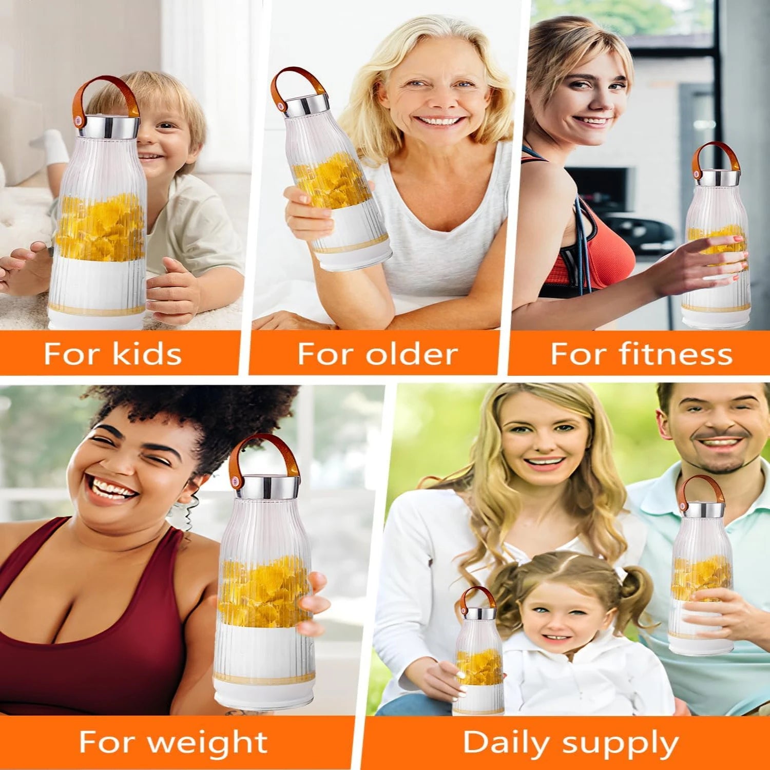 Portable Blender USB Rechargeable, Personal Blender for Shakes and S