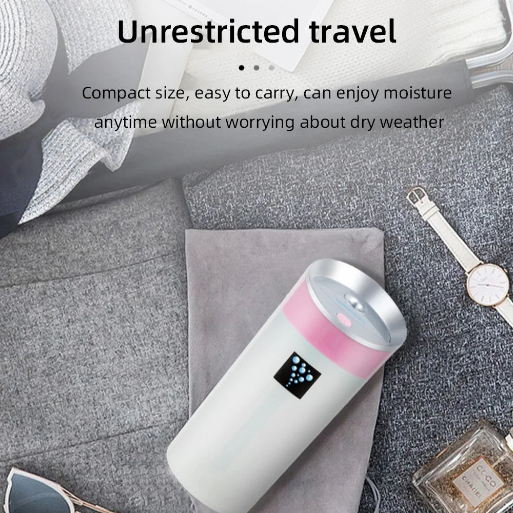 300ml USB Aromatherapy Humidifier 2 Colors Mini Cup Body Diffuser wi