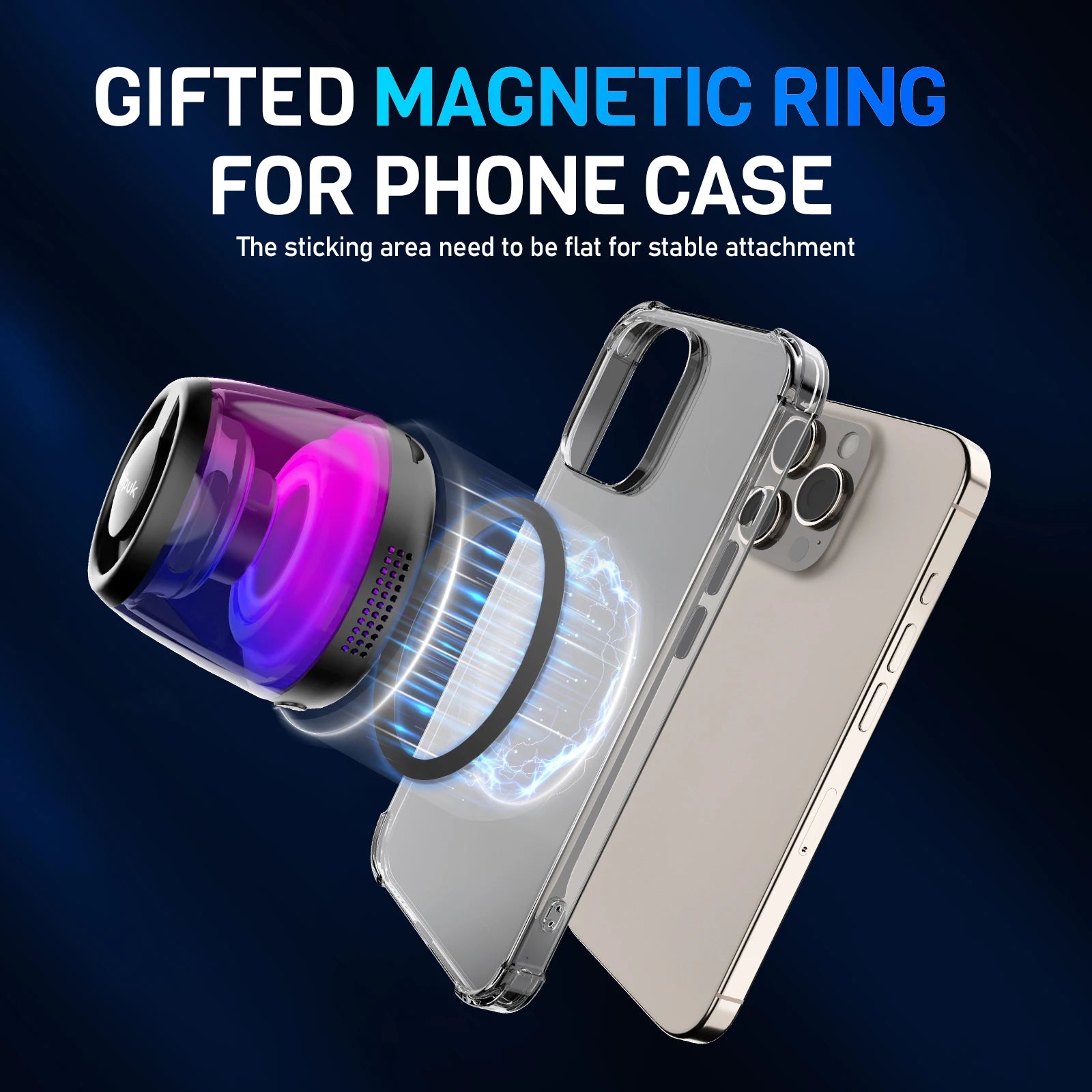 Cyber Style Magnetic Wireless Mini Speaker, 5.1 Surround Sound, High