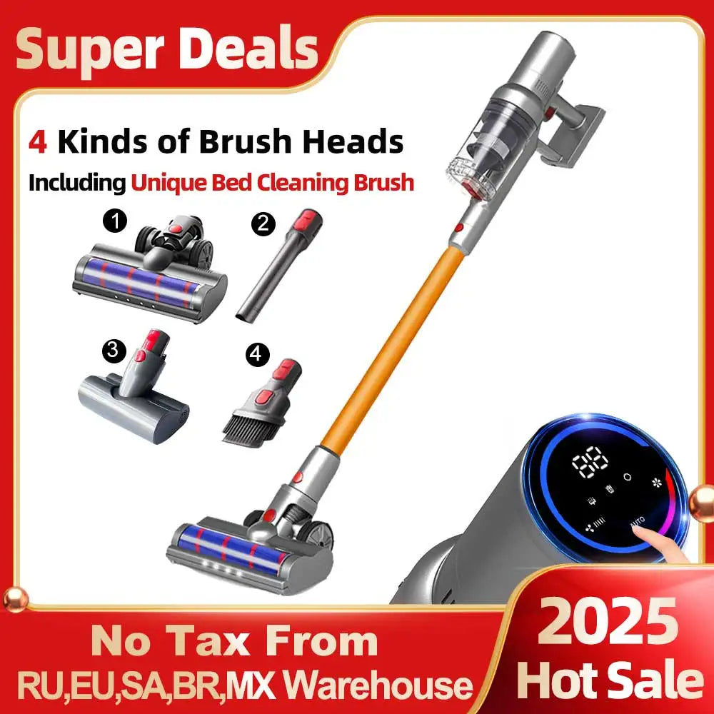 Cordless Handheld Vacuum Cleaner,27000PA,Touch Screen,Smart Dust Sen