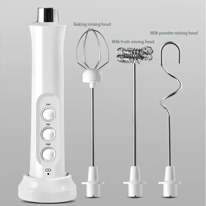 Wireless Milk Foam USB Rechargeable Handheld Electric Foam Maker 3 S