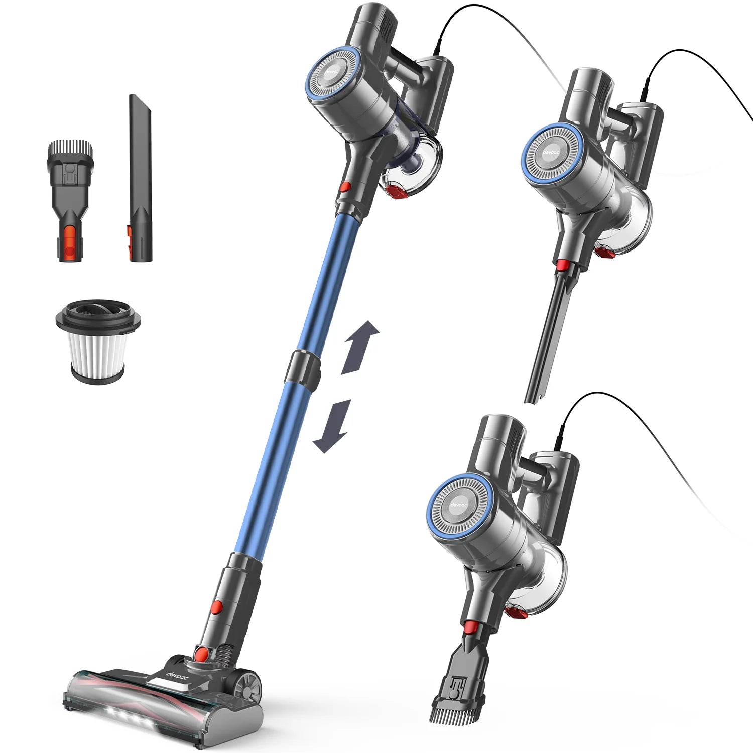 INSE I8 Corded Vacuum Cleaner 600W 23KPa Stick Vacuum Free – Stand 6