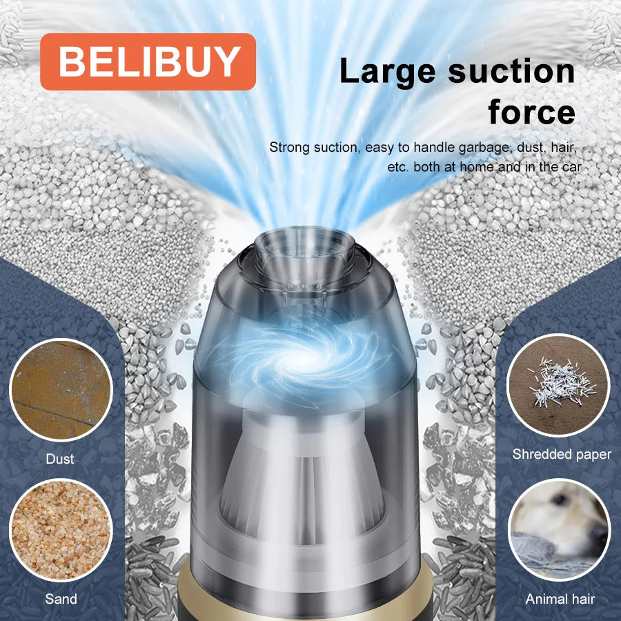 Wireless Vacuum Cleaner with 4000mAh Rechargeable Lithium Battery US