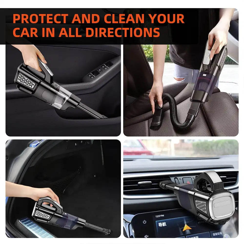 Car Vacuum Cleaner Cordless, 8000PA Protable Rechargeable Handheld V