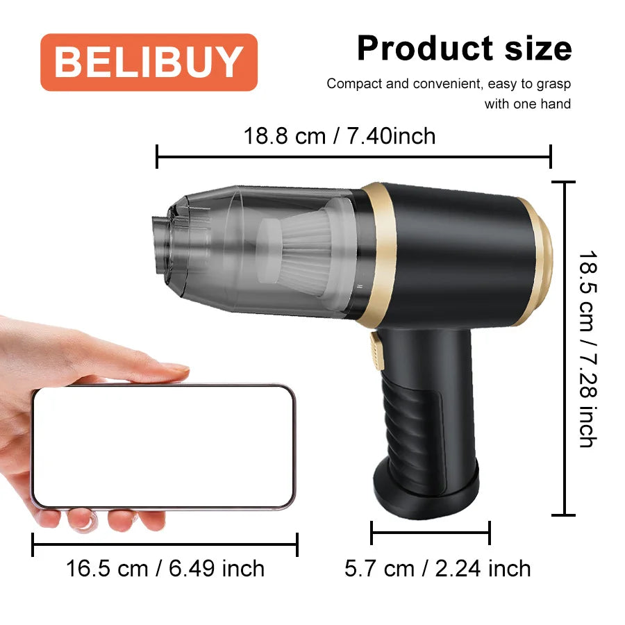 Wireless Vacuum Cleaner with 4000mAh Rechargeable Lithium Battery US